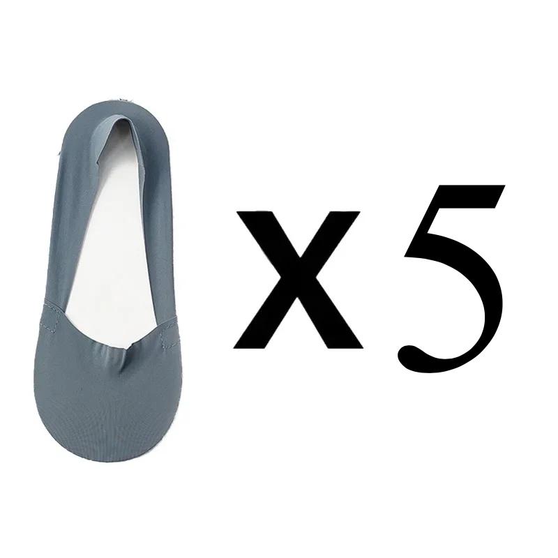 5 Pairs Women Socks High Quality Matching Casual Socks Summer Thin Cotton Bottom Non-slip Invisible Low Short Socks Breathable