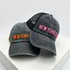 Letter Embroidery Mesh Baseball Hats Sunshade Simple Versatile New Unisex Color Block Fashion Trucker Caps Outdoor Casual Retro