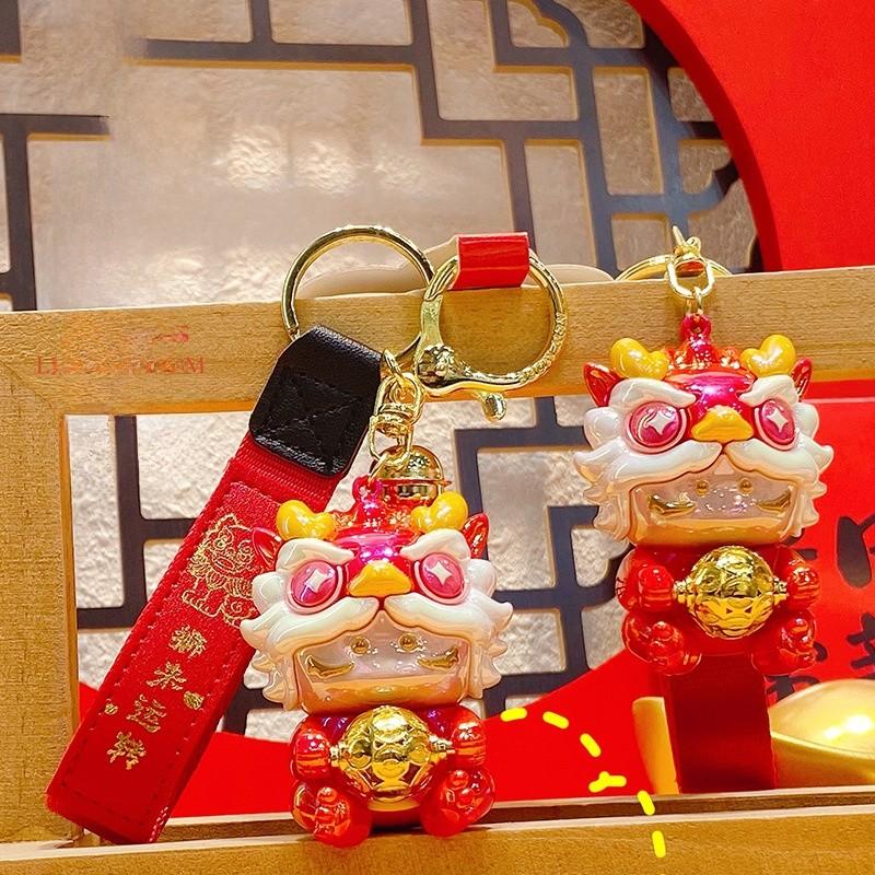 Lion Cartoon Design Resin Keyring Featuring Backpack Pendant Gift Birthday