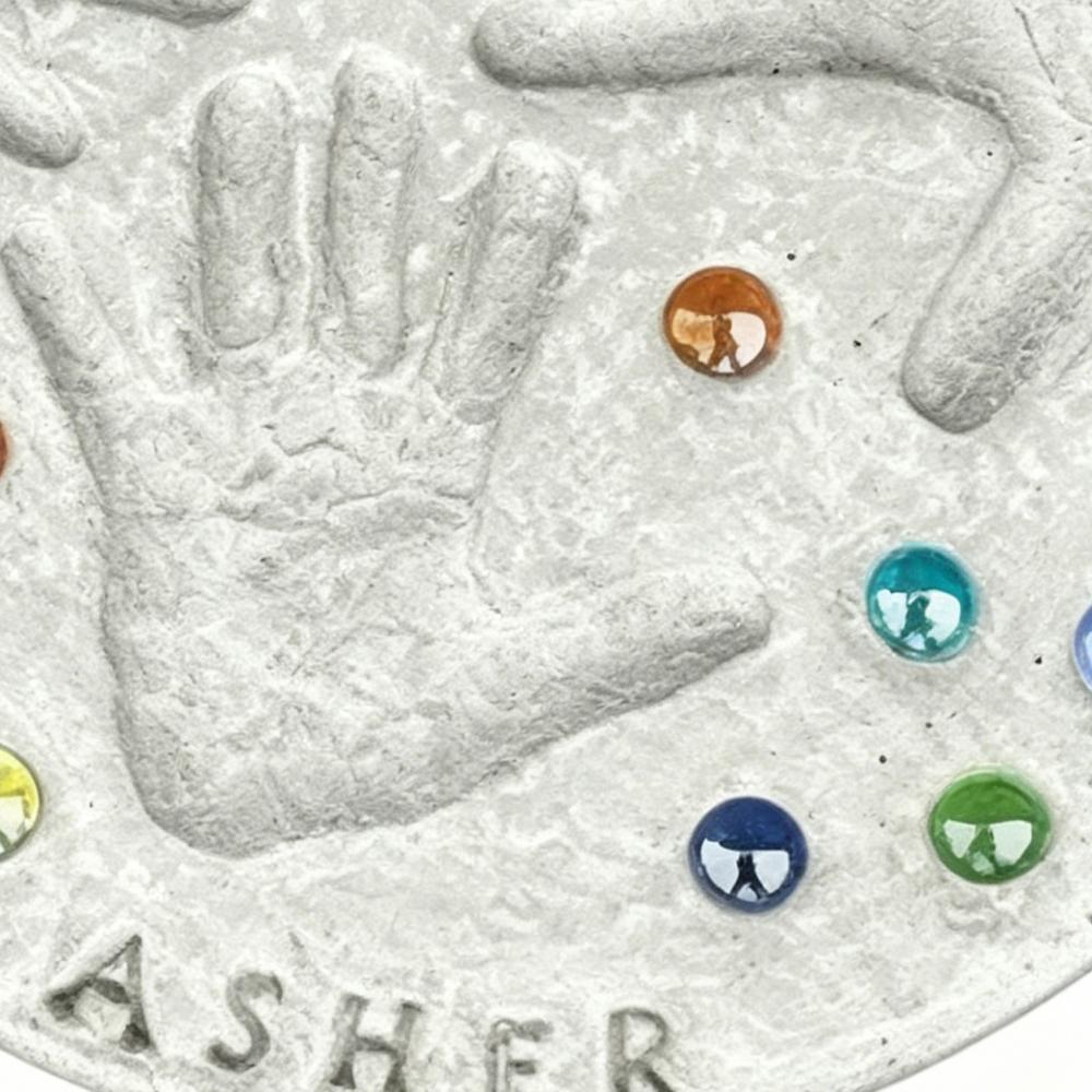 Handabdruck Trittstein-Set DIY Familienerinnerungsstück Machen Sie Ihren eigenen Trittstein Für Kinder Jugendliche Erwachsene Hausbesitzer Muttertag