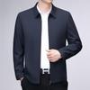 ROMON Men's Business Casual Lapel Jacket LMNX2599