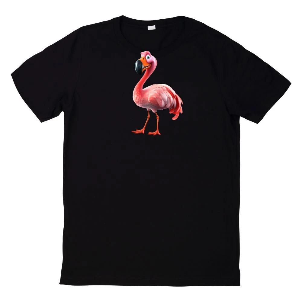 T-Shirt Lustiges Gesicht Flamingo Motiv XXL
