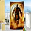 Mortal Kombat Scorpion vs Sub?Zero beach towel Foldable changing privacy cover Vibrant Pattern Best for Christmas