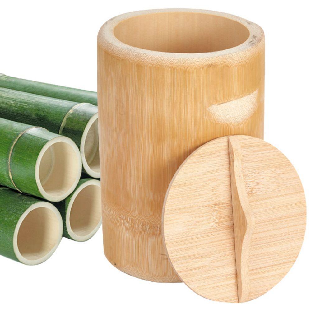 Natural Bamboo Steamer Rice Bucket with Lid Steaming Rice Container Bamboo Cooking Pot  Commercial