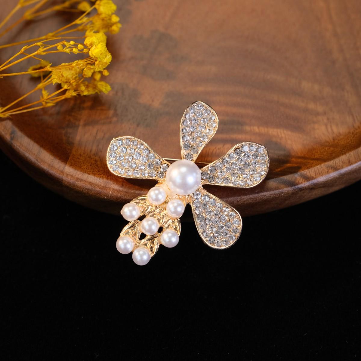 

Жемчужная брошь в корейском стиле, женская модная булавка
