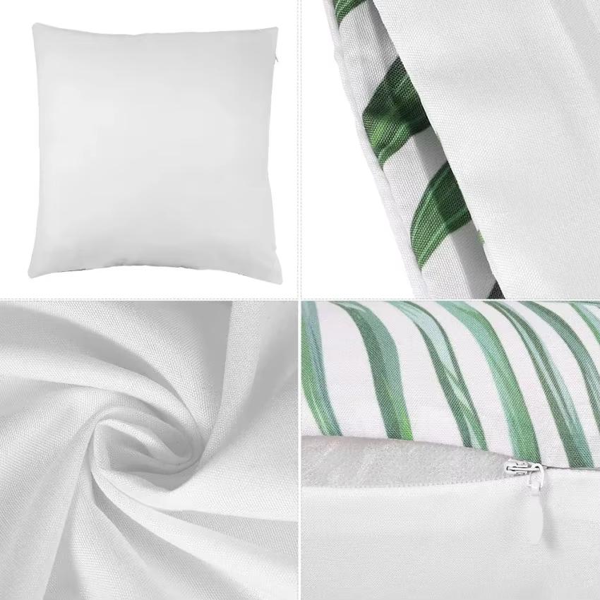 Fresh Green Geometric Pillow Cover - Modern Artistic Pattern In Soft Polyester for Living Room & Bedroom