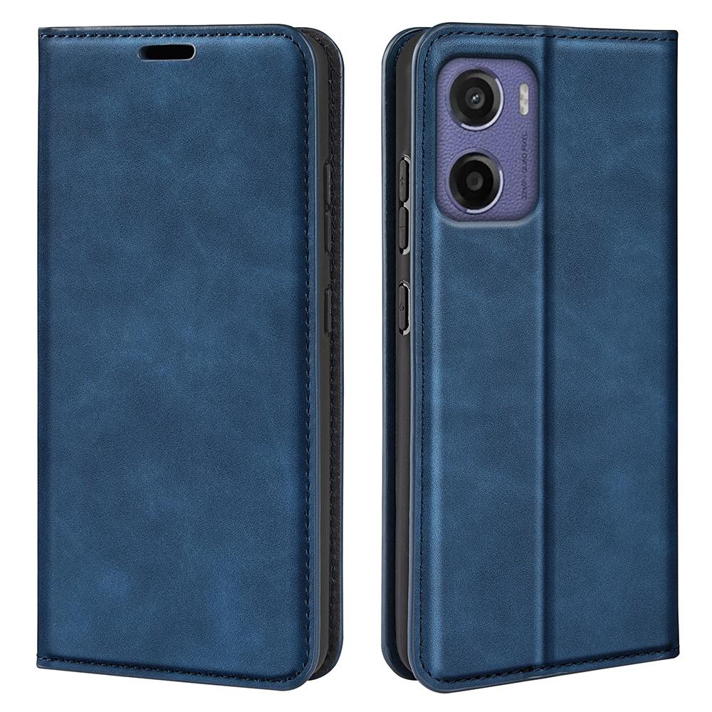 For Motorola Moto E15 4G Case Skin Touch Leather Wallet Phone Cover