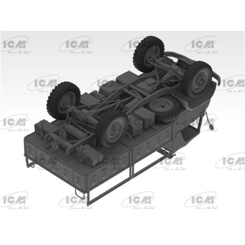 ICM 1/35 German Unimog S404 Military Truck Plastic Model 35135