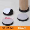 4Pcs Plastic Sliding Foot Pad Square/Round Furniture Leg Protection Pad Slide Wear-Resistant Floor Protection Foot Cover
