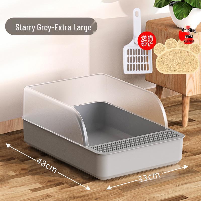 Extra Stor Halvstängd Lukttät Kattlåda Set