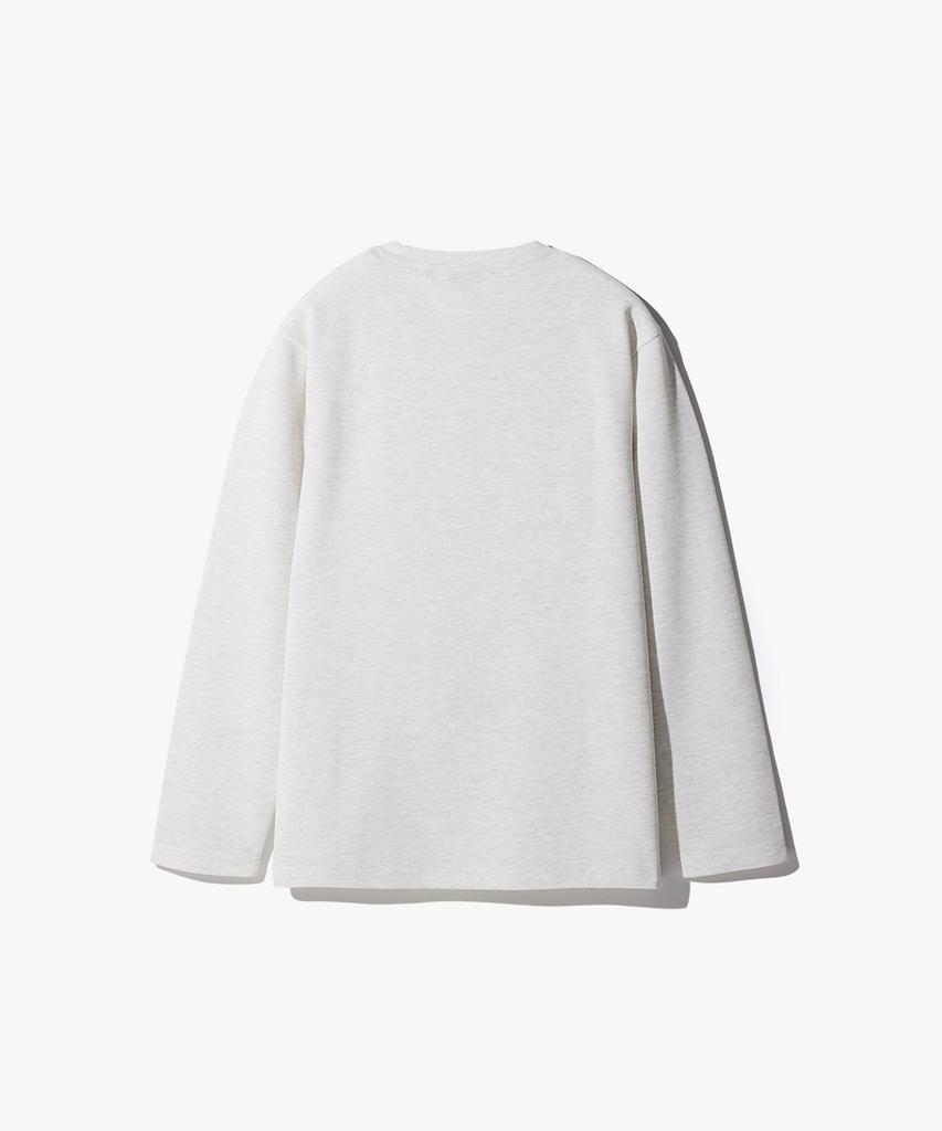 STCO Diems Ripple Knit Round T-Shirt Ivory (Classic Fit)_Dtswz04Csi