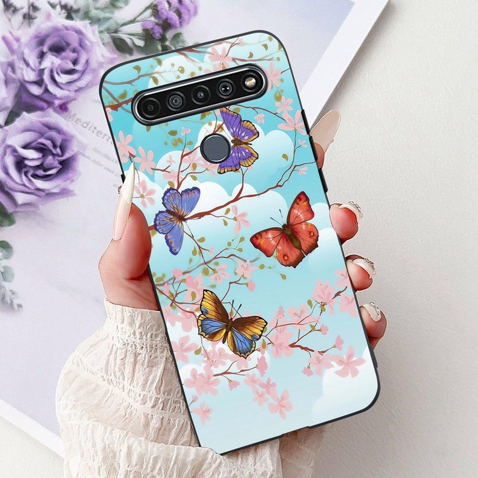 2020 For LG K41S LM-K410 Cover For LG K51S Case LM-K510 Luxury Butterfly Love Cute Cat Cool Handsome Lion Painted Black Silicone