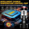 Y7D H4 Bi LED Projector Mini Lens Car Headlight 6000K High Low Beam Turbo Fan Motorcycle Lamp 30000LM Canbus Auto Bulb 12V LHD