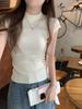 Spice Girl Hollow Knitted Short Sleeve Spring and Summer Slim Shoulder Fashion Versatile Pure Thin Top Age Reduction T