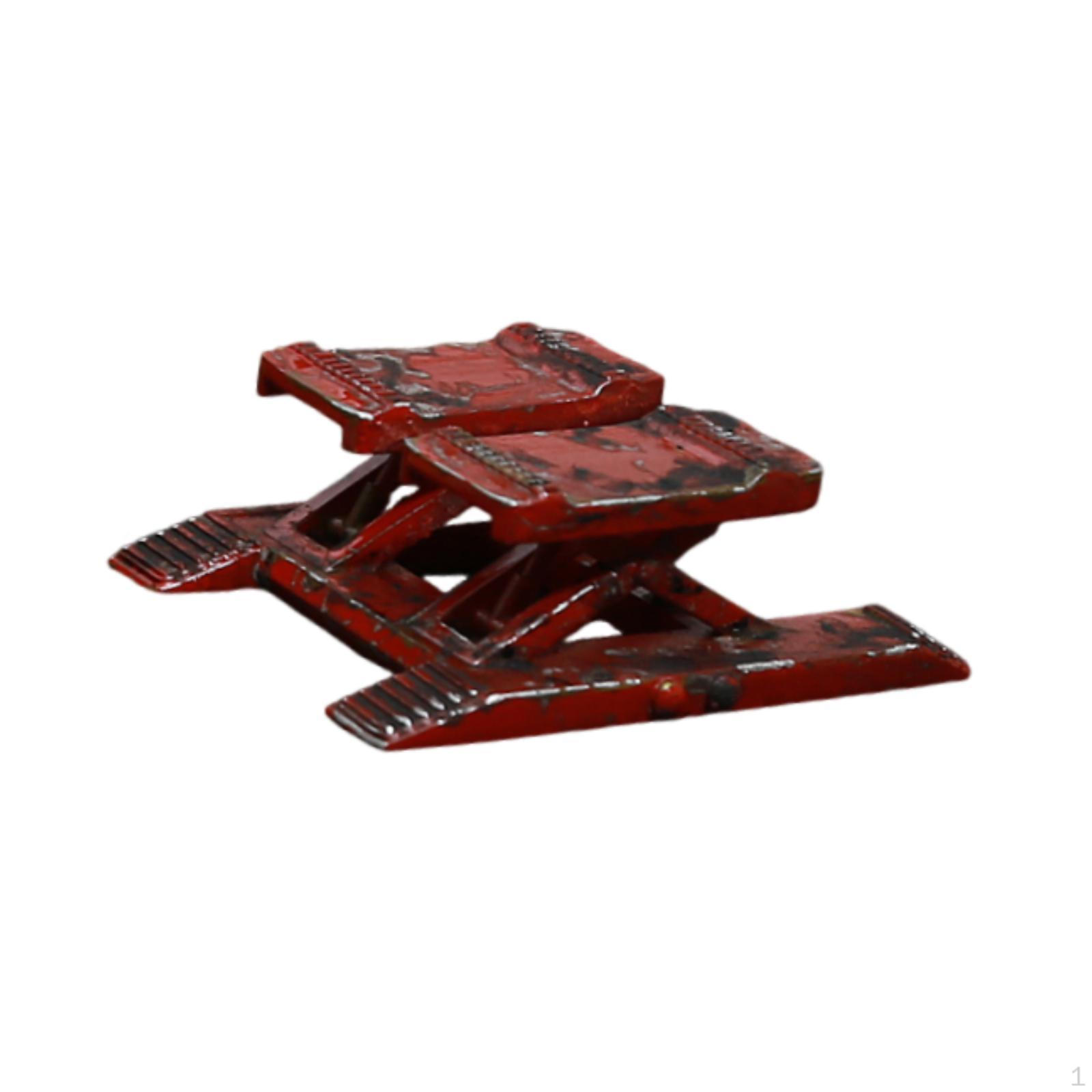 

1/64 Car Garage Jack Accessories, Sand Table Decorations, Creative Photo Props, Micro красный