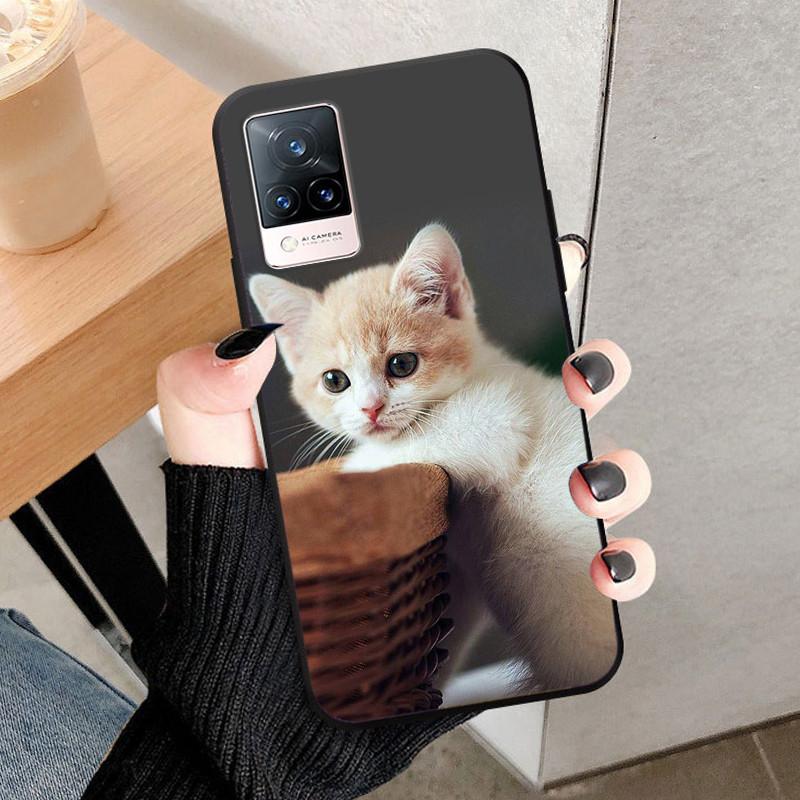 For Vivo V21 5G Case V2050 Silicone Soft Protective TPU Funda Cases for Vivo V21 4G Back Cover Bumper for VivoV21 V 21 5G V21E