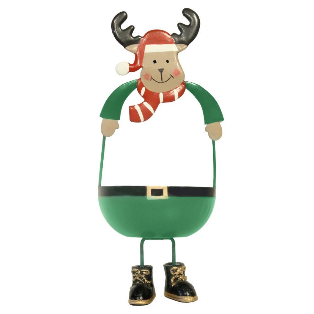 

Уникальный металлический подсвечник с изображением Санта-Клауса, подставка для свечей, рождественские подсвечники, рождественский подарок зелёный