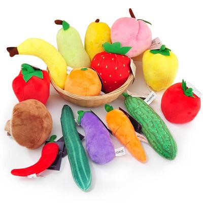 Fruit & Vegetable Plush Toys for Kids' Role-Playing & Cognitive Games