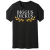 Men'S Funny Monty Python Biggus Dickus Graphic T-Shirt - Black with White Print, Soft Comfortable Classic Fit Short Sleeve, Humorous Movie Quote
