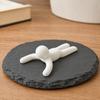 3D Printed Lying Man Doorstop, Decorative Door Stopper Wedge, Anti-slip No Drilling Doorstop for Carpet Tile Concrete Wooden Floor