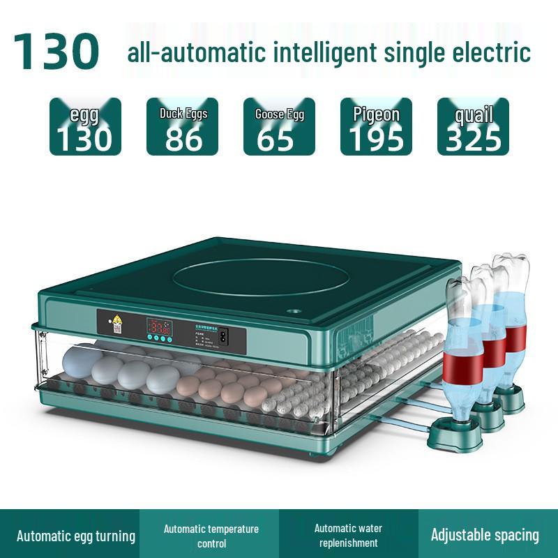 Compact Intelligent Egg Incubator for Home - Automatic for Chicken, Duck, Goose Eggs