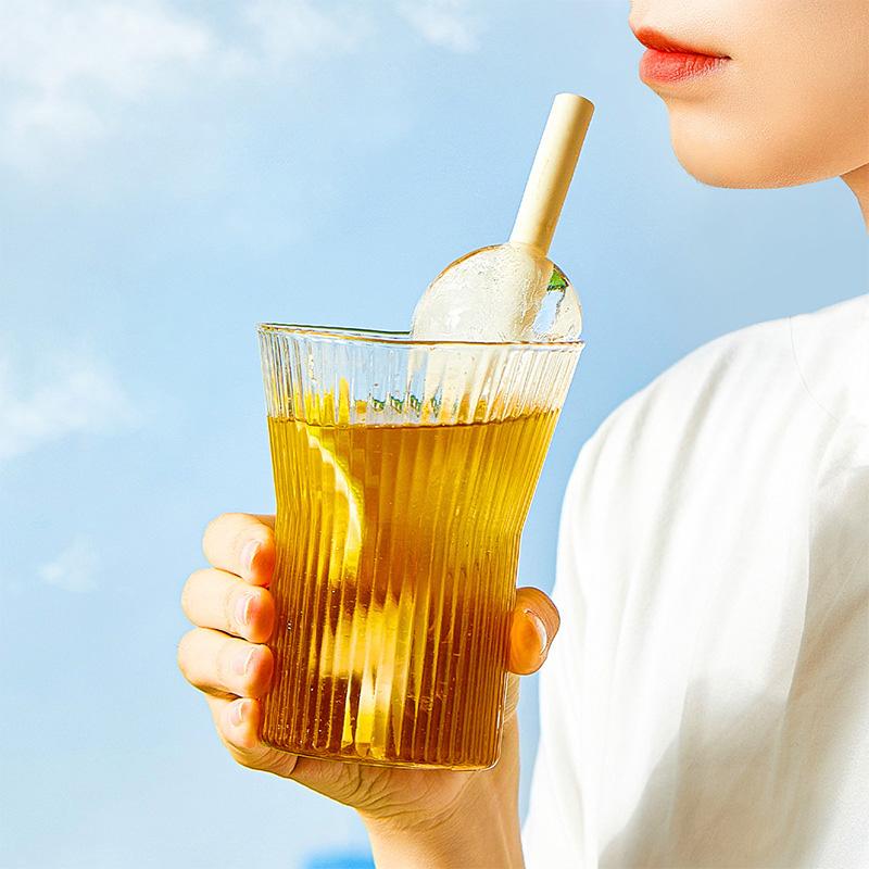 Popsicle Shape Ice Cream Mold with Straw Cold Drinking Ice Ball Make Mould DIY Fruit Juice Ice Popsicle Mold Ice Cube Maker Tool