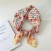 58 Floral Cotton Linen Scarf: Korean Ditsy Print Neckerchief for Spring, Summer, Autumn - Versatile Headband and Headscarf