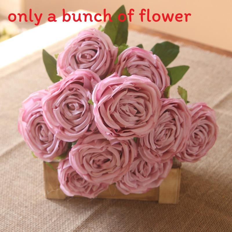 Rose Wall Decor Artificial Flowers For Wedding Home Photography With Silk Material