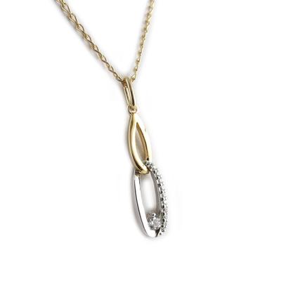[L1746] - White 'Scarlett' Gold Plated Necklace