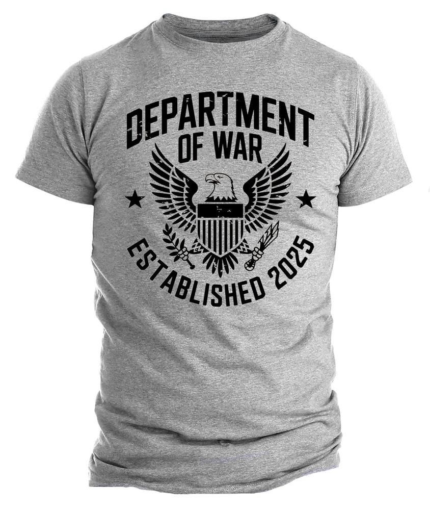 Department of War T-Shirt Trump Patriotic American Flag USA Pride Army T- Shirt