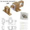 Automatic Surface-Mounted Aluminum Alloy Spring Latch for Wooden Doors, Windows, and Cabinets