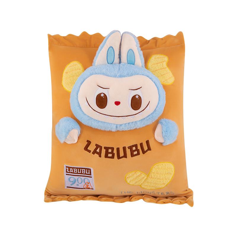 Hot and Funny Rabubu Potato Chip Pillow Cartoon Doll Super Cute Children's Toys Cute Cushion Cartoon Doll