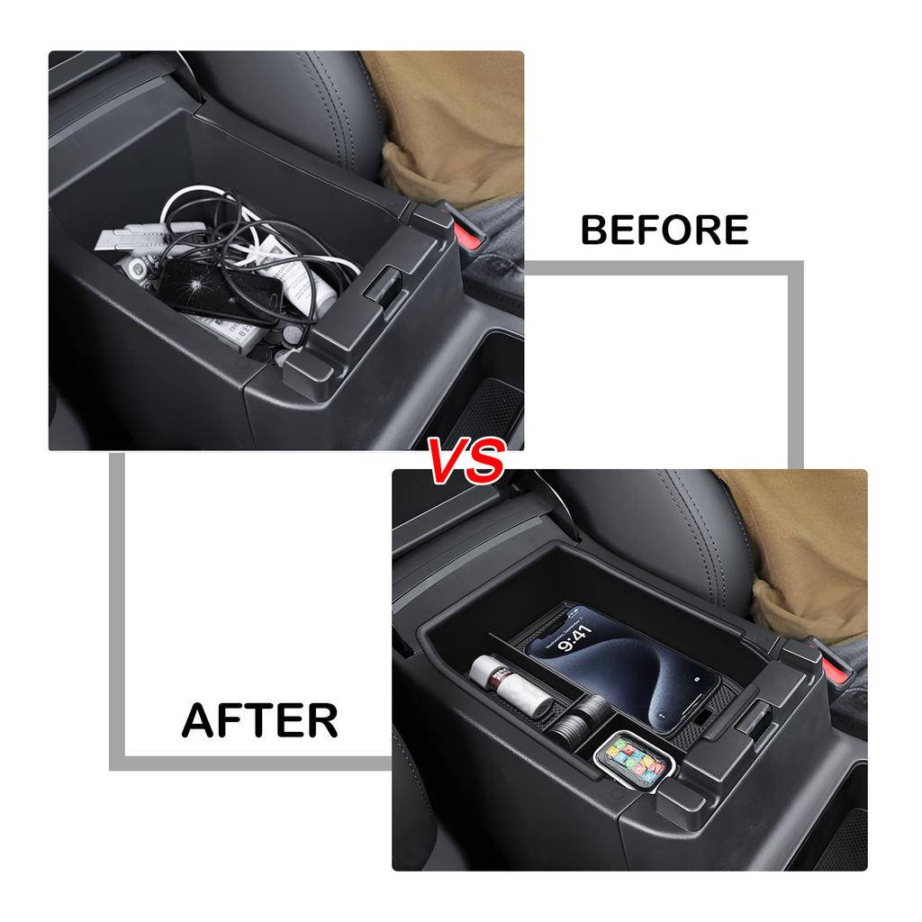 For 2026 Subaru Outback Center Console Storage Box Tray Armrest Storage Organizer Interior Secondary Holder Car Box Accessories