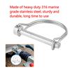 Stainless Steel Quick Release Pin Round Arch Wire Shaft Locking Pin Safety Coupler Pin Retainer Farm Trailers Wagons Lawn Garden