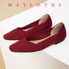 Fashion Spring New Small Square Head Flat-soled Single Women's Woven Comfortable And Breathable Lady Shoes 7112
