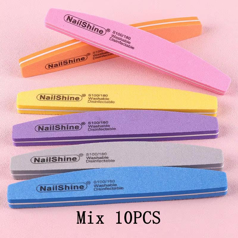 "Double-sided Nail File Blocks Colorful Sponge Nail Polish Buffing Sanding Buffer Strips Polishing Pedicure Manicure Tools"