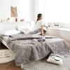 Lit d'été matelassé simple et double, léger, noyau de couette imprimé, climatisation, couette double, queen size, couette fine à carreaux
