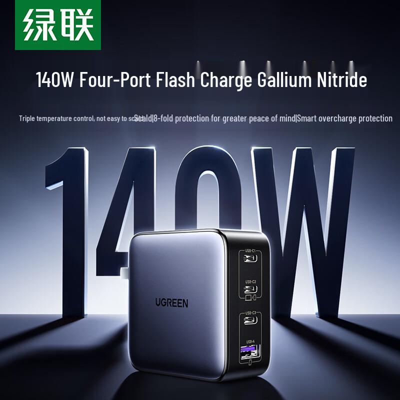 UGREEN 140W GaN 4-Port USB-C Fast Charger