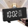 Digital Clock 3 Color Projection LED   Display Time Clock Temperature Humidity FM Radio 12