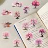 50PCS Watercolor Peach Tree Stickers Restaurant Stationery DIY Handmade Scrapbooking Cool Cafe Room Living Creative Sticker