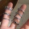 Xiaomi BF CLUB 925 Sterling Silver Ring For Women Jewelry Retro Crown Shape Open Vintage Handmade Ring Allergy For Party Birthday Gift