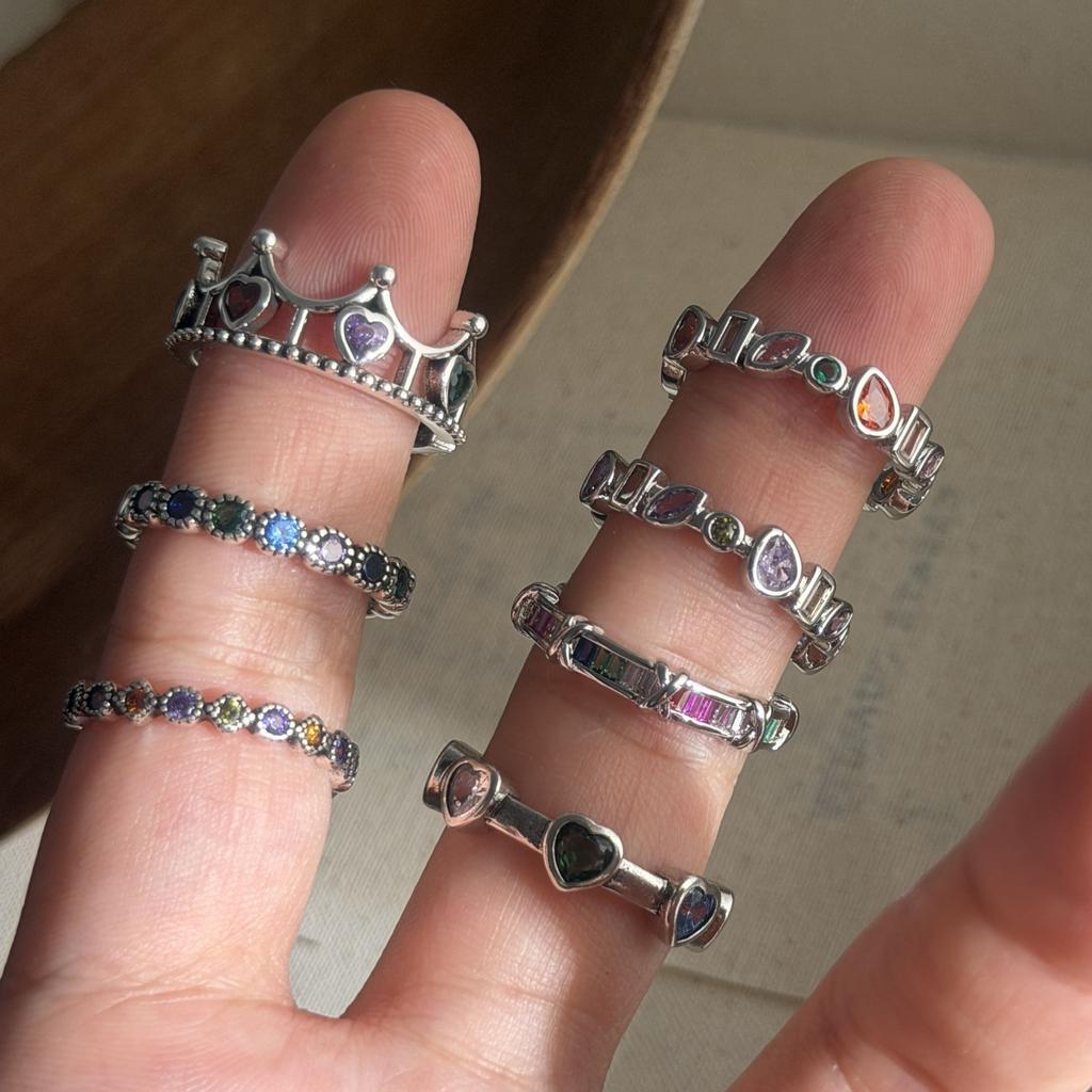 Xiaomi BF CLUB 925 Sterling Silver Ring For Women Jewelry Retro Crown Shape Open Vintage Handmade Ring Allergy For Party Birthday Gift