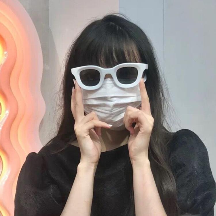 Concave sunglasses new fashion retro round simple sunglasses personalized small frame sunglasses tide