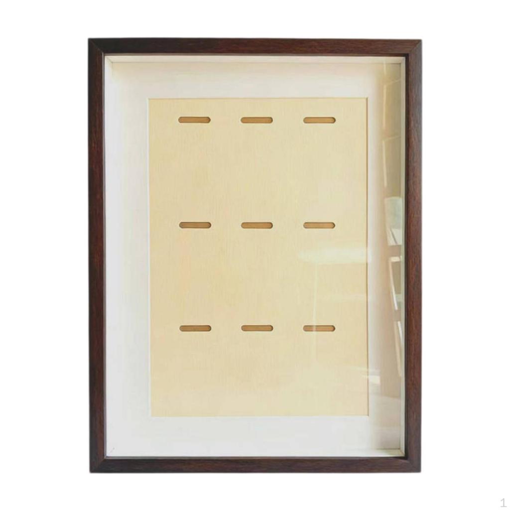 Medals Display Case Photo Frame with Clear Window Decoration Storage Box Picture for