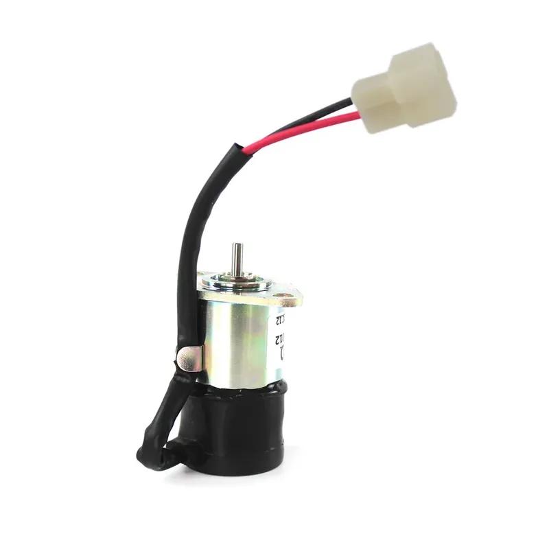 1PCS 12v Stop Solenoid Valve 16271-60012 16271-60010  052600-4151 For Kubota D1105 Engine  Z28 1627160012 Excavators Parts