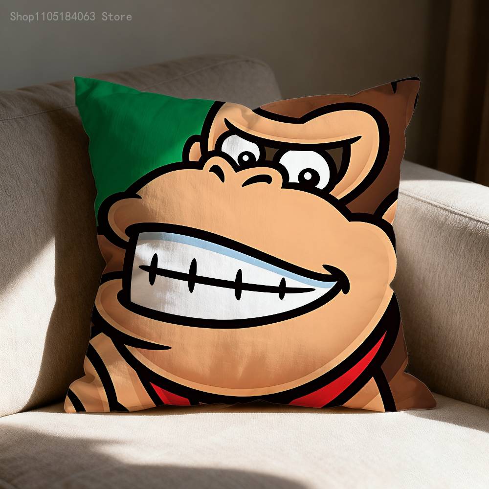 B-Bowser Princezna D-Donkey Kong Povlak na polštář Pro Dekoraci Pohovky Auto Kancelářská Místnost Potisk Potahu Polštáře Dekorace a Ochrana
