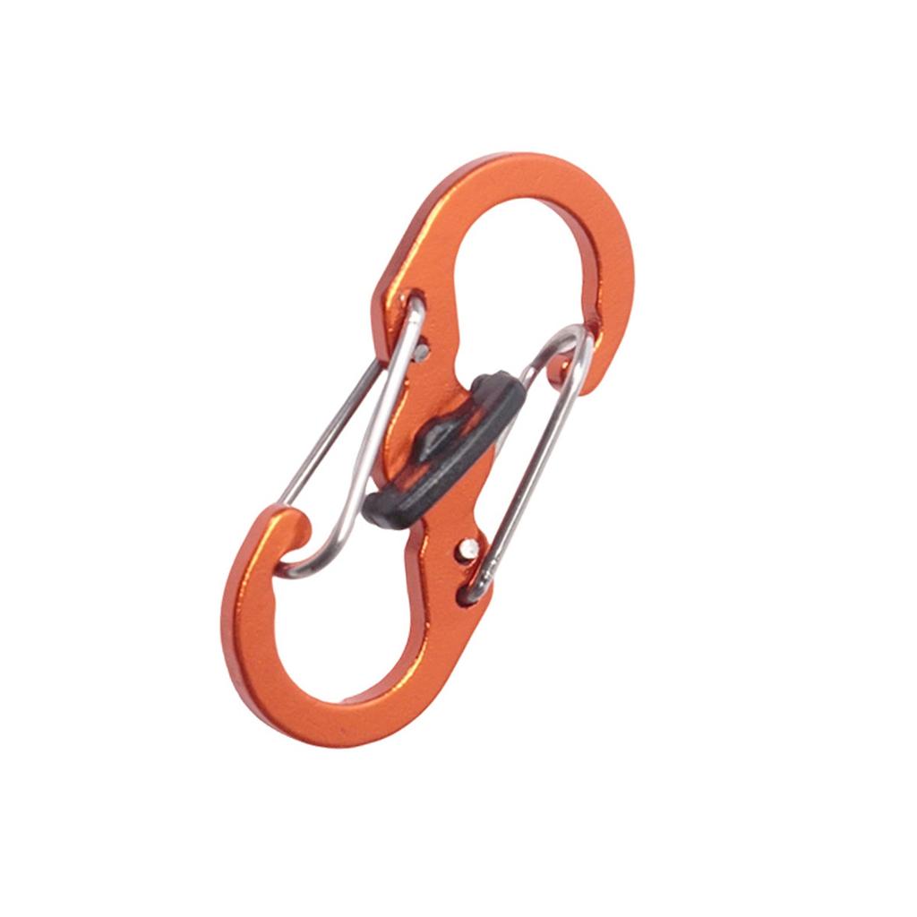 Zipper Clips Theft Camping Carabiner with Lock S Type Keychain Hook -Theft for Backpacks, Purses