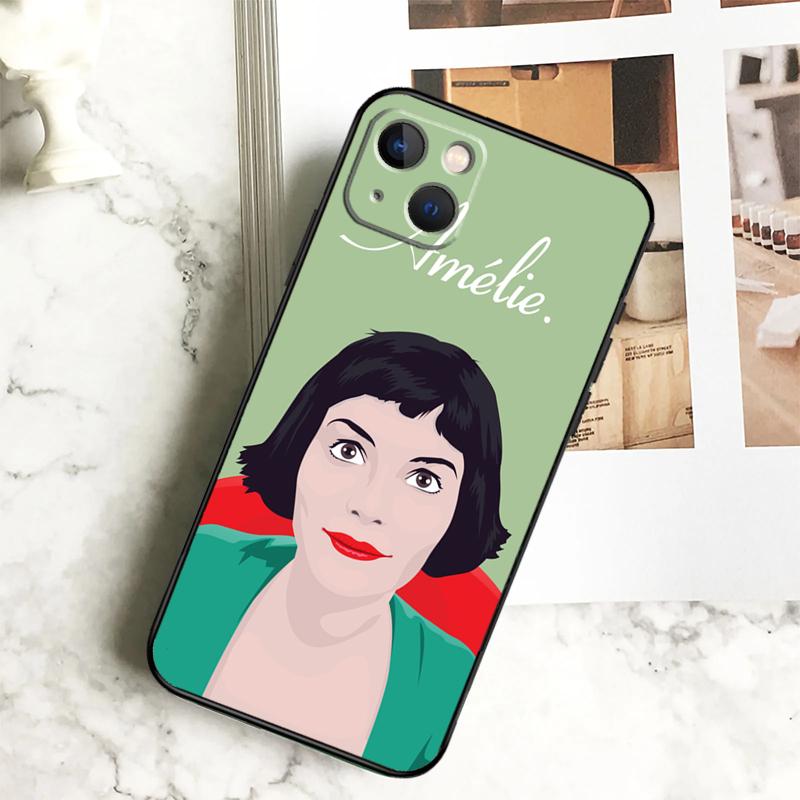 Amelie Poster Classic France Movie Phone Case For iPhone 15 16 14 Plus 13 12 Mini 11 Pro Max X XR XS Max 7 8 Back Cover