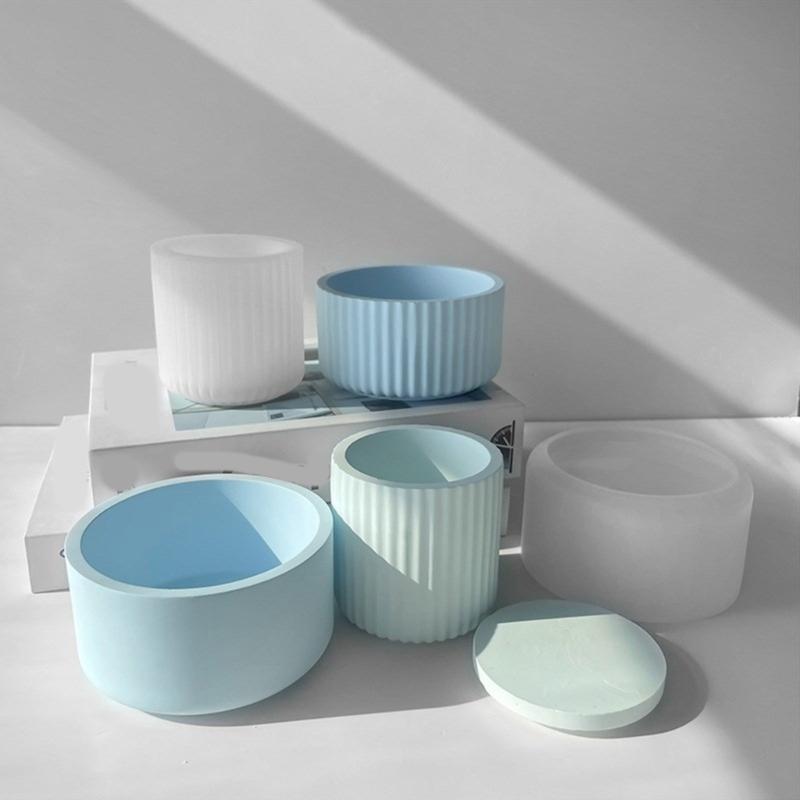 Silicone Epoxy Resin Mold Storage Jar Molds Jewelry Storage Box Moulds DIY Jewelry Organizers Mould Silicone Material