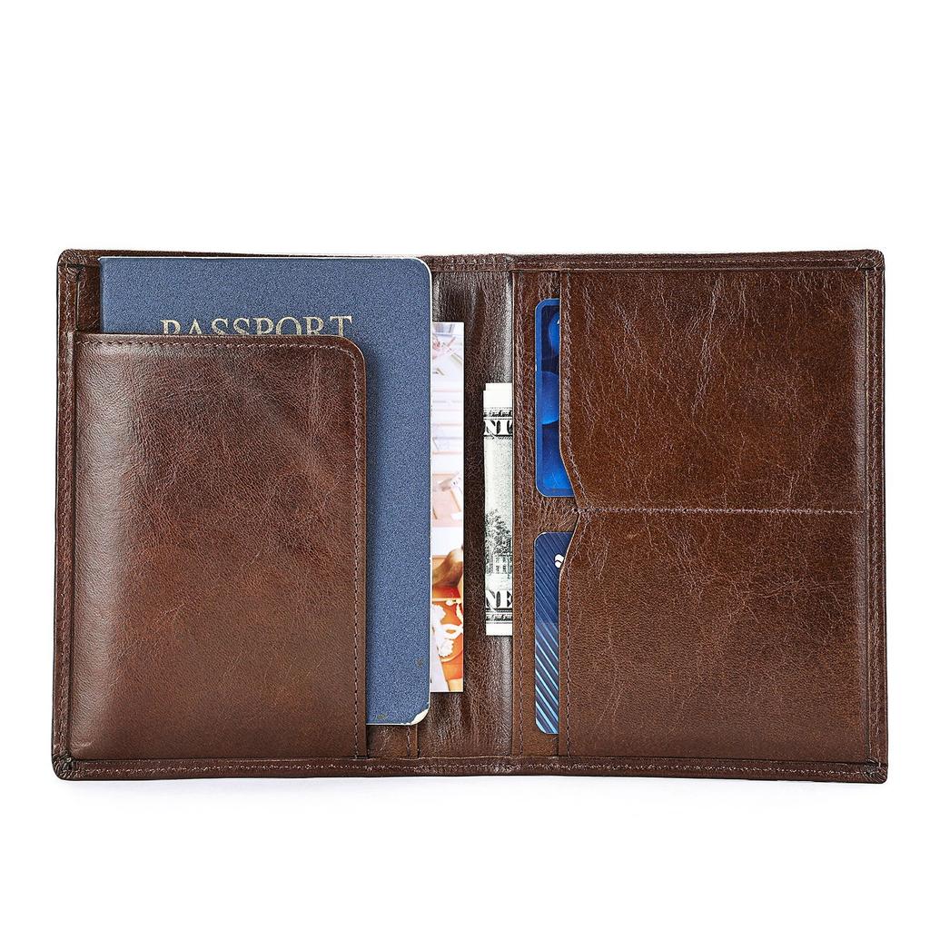 Genuine Leather Men's Wallet, Simple and Classic Cowhide Wallet, High-end Bag, Coin Purse